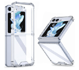 Slika 2 izdelka: Silikonski ovitek ANTISHOCK za Samsung Galaxy Z Flip 5 - prozoren