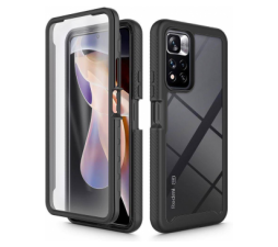 Slika 2 izdelka: Silikonski ovitek Armor 360 za Xiaomi Redmi Note 11 Pro - črn