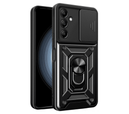 Slika izdelka: Silikonski ovitek Armor Ring z zaščito kamere za Samsung Galaxy Xcover 7 - črn 