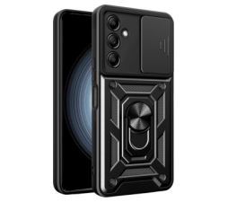 Slika 2 izdelka: Silikonski ovitek Armor Ring z zaščito kamere za Samsung Galaxy Xcover 7 - črn 