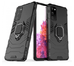 Slika 2 izdelka: Silikonski ovitek Armor Ring za Samsung Galaxy S23 Ultra 5G - črn