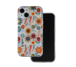 Slika 2 izdelka: Silikonski ovitek Hippie Flower za Samsung Galaxy A25 - oranžen