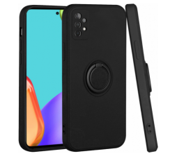 Slika izdelka: Silikonski ovitek Liquid Ring za Samsung Galaxy A35 - črn