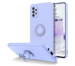 Slika 2 izdelka: Silikonski ovitek Liquid Ring za Samsung Galaxy A04s / Samsung Galaxy A13 5G A136 - moder