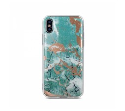 Slika izdelka: Silikonski ovitek Marmor za iPhone XS Max - zelen
