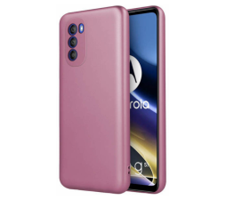 Slika izdelka: Silikonski ovitek Metalik za Samsung Galaxy A35 - roza