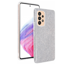 Slika izdelka: Silikonski ovitek z bleščicami Bling za Samsung Galaxy A18 - srebrna