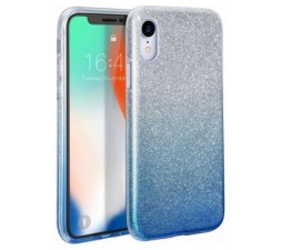 Slika 2 izdelka: Silikonski ovitek z bleščicami Bling 2v1 za Samsung Galaxy S21 FE G990 srebro moder
