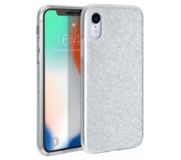 Slika 2 izdelka: Silikonski ovitek z bleščicami Bling za iPhone 11 Pro Max srebrn