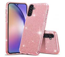 Slika 2 izdelka: Silikonski ovitek z bleščicami Bling za Samsung Galaxy A26 - roza