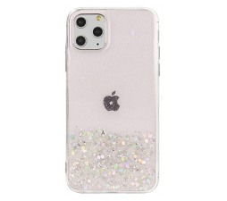 Slika izdelka: Silikonski ovitek z bleščicami SPARKLE za iPhone 7 in 8 in SE (2020) - prozorno roza
