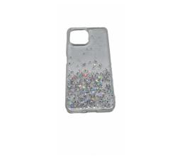 Slika izdelka: Silikonski ovitek z bleščicami SPARKLE za iPhone 15 Pro - prozoren