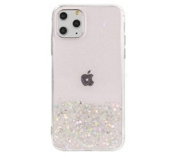 Slika 2 izdelka: Silikonski ovitek z bleščicami SPARKLE za iPhone 7 in 8 in SE (2020) - prozorno roza