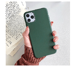 Slika izdelka: Silikonski ovitek za iPhone 15 Pro Max - mat zelen