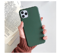 Slika 2 izdelka: Silikonski ovitek za iPhone 15 Pro Max - mat zelen