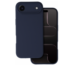 Slika izdelka: Silikonski ovitek za iPhone 17 Air - mat liquid - temno moder