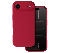 Slika izdelka: Silikonski ovitek za iPhone 17 Air - mat liquid - rdeč