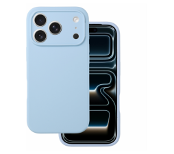 Slika izdelka: Silikonski ovitek za iPhone 17 Pro - mat liquid svetlo moder