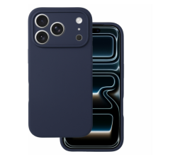 Slika izdelka: Silikonski ovitek za iPhone 17 Pro Max - mat liquid temno moder