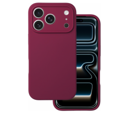Slika izdelka: Silikonski ovitek za iPhone 17 Pro Max - mat liquid rdeč
