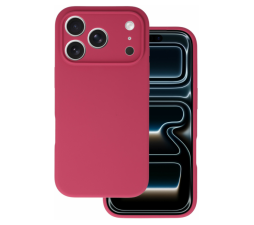 Slika izdelka: Silikonski ovitek za iPhone 17 Pro Max - mat liquid -  bordo rdeč 