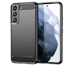 Slika 2 izdelka: Silikonski ovitek za Samsung Galaxy S25 Edge - mat carbon črn