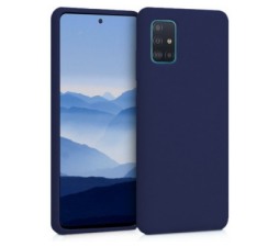 Slika 2 izdelka: Silikonski ovitek za Samsung Galaxy A71 A715 - mat moder