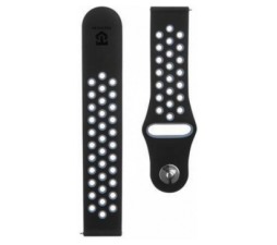 Slika 2 izdelka: Silikonski pašček za uro Haylou RT LS05 - obojestranski - črno siv