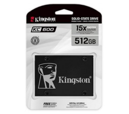 Slika 2 izdelka: SSD Kingston 512GB KC600, 550/520 MB/s, SATA 3.0(6Gb/s), 3D TLC