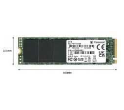 Slika izdelka: SSD Transcend M.2 PCIe NVMe 500GB 115S, 3200/2000MB/s, PCIe Gen3x4, NVMe, TLC, DRAM-less