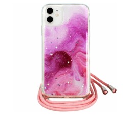 Slika izdelka: Storm silikonski ovitek z vrvico za iPhone 12 Mini - roza