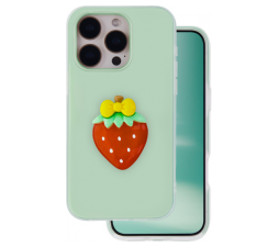 Slika izdelka: Tutti Frutti 2v1 silikonski ovitek za iPhone 15 Pro - zelen