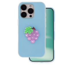 Slika izdelka: Tutti Frutti 2v1 silikonski ovitek za iPhone 15 Pro - moder
