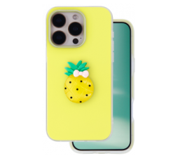 Slika 2 izdelka: Tutti Frutti 2v1 silikonski ovitek za iPhone 16 Pro - rumen