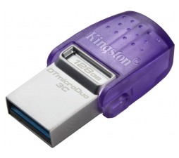 Slika 2 izdelka: USB C & USB DISK Kingston 128GB DT microDuo3G3, 3.2 Gen1, OTG, s pokrovčkom