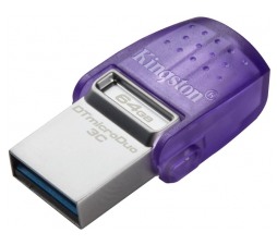 Slika 2 izdelka: USB C & USB DISK Kingston 64GB DT microDuo3G3, 3.2 Gen1, OTG, s pokrovčkom
