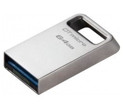 Slika 2 izdelka: USB DISK KINGSTON 256GB DT Micro, 3.1, srebrn, kovinski, micro format, 3.2, srebrn, kovinski