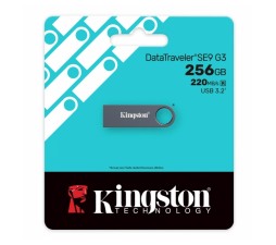 Slika 2 izdelka: USB disk Kingston 256GB DT SE9 G3, 3.2, 220/100MB/s, kovinski, nikelj barva